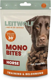 Produktbild von LEITWOLF 150g Mono Bites Hundesnack 12 x 150 Gramm Horse
