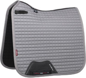 LeMieux Pro Sport Dressursatteldecke D-Ring Schabracke L grau – Bild 1 von 7