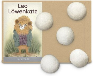 Produktbild von LEO Löwenkatz Filzbälle aus Wollfilz für Katzen