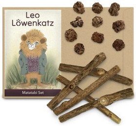Produktbild von LEO LÖWENKATZ Matatabi Set mit getrockneten Früchten und Katzenminze-Sticks - 20 g