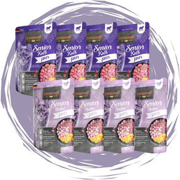 Produktbild von Leonardo Catfood Leonardo Frischebeutel Bundle - 8x85g verschiedene Sorten im Mixpaket 4x Huhn Pur (Senior) und 4x Kalb Pur (Senior), Nassfutter für: Katzen