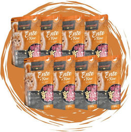 Leonardo Catfood Leonardo Frischebeutel Bundle - 8x85g verschiedene Sorten im Mixpaket Ente & Käse, Nassfutter für: Katzen – Bild 1 von 5