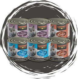 Leonardo Catfood Nassfutter Abenteuer Mix - Kaninchen, Leber & Seefisch 6x200g, Nassfutter für: Katzen – Bild 1 von 5