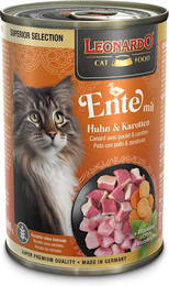 Produktbild von Leonardo Ente mit Huhn & Karotten - 6 x 400 g