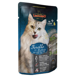 Produktbild von Leonardo Forelle mit Catnip Katzenfutter - 16 x 85 g