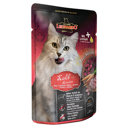 Produktbild von Leonardo Kalb mit Gemüse Katzenfutter - 16 x 85 g