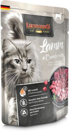 Produktbild von Leonardo Lamm mit Cranberries Katzenfutter - 16 x 85 g
