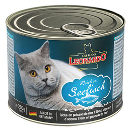Produktbild von Leonardo Reich an Seefisch Katzenfutter - 200 g