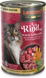 Produktbild von Leonardo Rind mit Wild & Süßkartoffel - 6 x 400 g