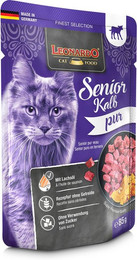 Produktbild von Leonardo Senior Kalb Katzenfutter - 16 x 85 g