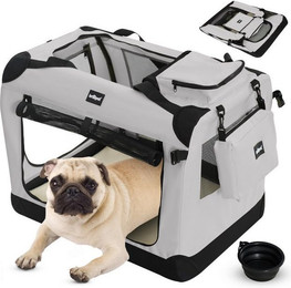 Produktbild von Leopet Faltbare Hundetransportbox mit Napf