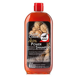 Produktbild von Leovet Power Shampoo mit Walnuss für dunkle Pferde - 500 ml