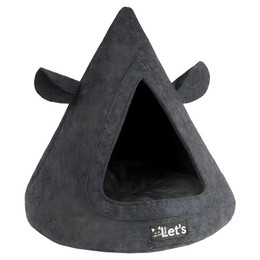 Produktbild von Let's Bands Tierbett Let's Sleep Pet Cave TeePee Anthrazit