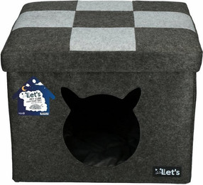 Produktbild von Let's Bands Tierbett Let's Sleep Pet Cube helles/dunkelgrau
