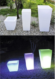 Produktbild von Leuchtender runder Blumentopf Wilsa Garden