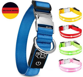 Produktbild von Leuchthalsband für Hunde mit LED und Metallverschluss - 1 Stk.
