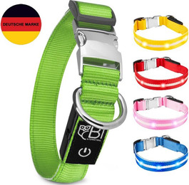 Produktbild von Leuchthalsband für Hunde mit LED und Metallverschluss