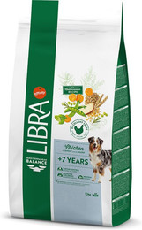 Produktbild von Libra Dog Senior 7+ Huhn - 2 x 12 kg