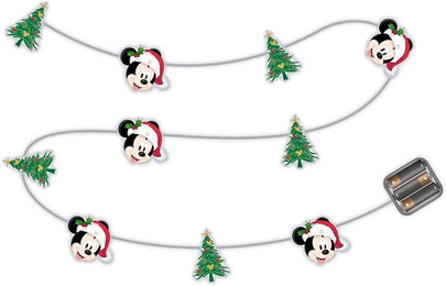 Produktbild von Lichterkette 10 led mit Batterien Disney Mickey Mouse