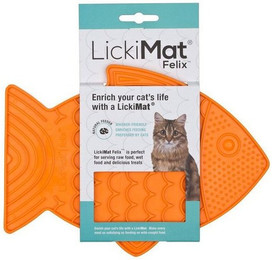 Produktbild von LickiMat Antischlingnapf Felix orange - 250 g
