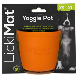 Produktbild von LickiMat Yoggie Pot Antischlingnapf orange
