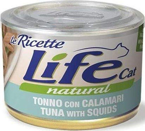 Produktbild von Life Cat Le Ricette Thunfisch, Calamari, Grüne Bohnen - 4 x 150 g
