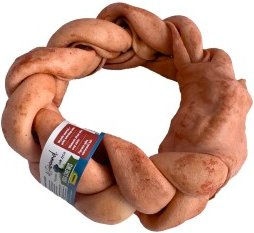 Produktbild von Lifebound Kauknochen aus Kalbsleder, geflochten - 6 x 15 cm