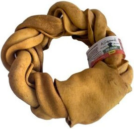 Produktbild von Lifebound Kauknochen aus Kalbsleder geflochten - 6 x 15 cm