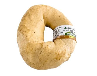 Produktbild von Lifebound Kauknochen aus Kalbsleder, kleiner Ring - 10 x 8,9 cm