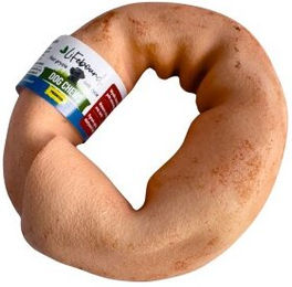 Produktbild von Lifebound Kauknochen aus Kalbsleder, kleiner Ring - 10 x 8,9 cm