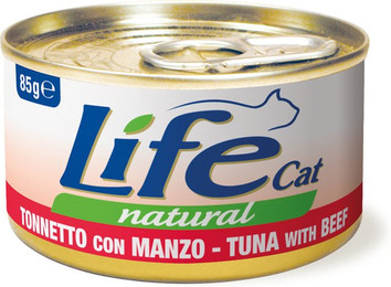 Produktbild von LifeCat Adult Thunfisch & Rind - 12 x 85 g