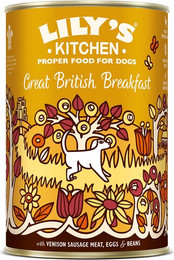 Produktbild von Lily's Kitchen Great British Breakfast mit Wild, Schinken und Bohnen - 6 x 400 g