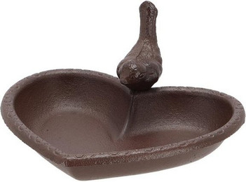 Produktbild von Linoows Vogeltränke aus Gusseisen Herz