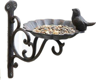Produktbild von Linoows Vogeltränke Nostalgie Wand Futterschale aus Gusseisen