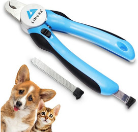Produktbild von LINUMA Krallenschneider Krallenschere für Hunde, Katzen & Kleintiere mit Sicherheitsstopp