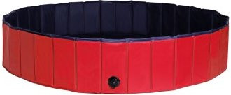 Produktbild von Lionto 160 cm Hundepool mit Ablassventil - faltbar