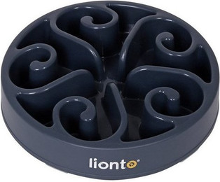 Produktbild von lionto Antischlingnapf für Hunde und Katzen, grau