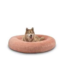 Produktbild von lionto Donutbett für Hunde und Katzen rund Ø 120 cm rosa - 1 Stk.