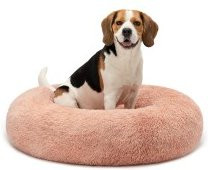 Produktbild von lionto Donutbett für Hunde und Katzen rund Ø 80 cm rosa