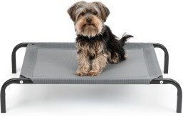 lionto Erhöhte Hundeliege für Haus und Garten, grau, 75x47 cm – Bild 1 von 5