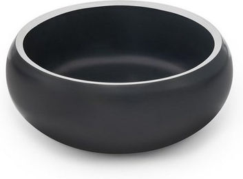 Produktbild von lionto Futternapf Katzennapf aus Edelstahl, 12 cm, 360 ml, schwarz - 360 ml