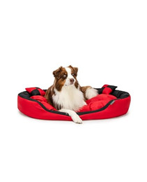 Produktbild von lionto Hundebett 4-in-1 mit Wendekissen aus robustem Oxford