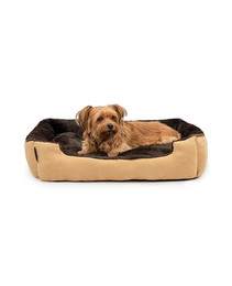 Produktbild von lionto Hundebett mit Wendekissen und rutschfester Unterseite