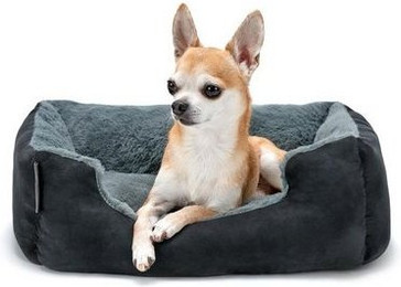 Produktbild von lionto Hundebett mit Wendekissen und rutschfester Unterseite 50x37 cm