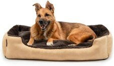 Produktbild von lionto Hundebett mit Wendekissen und rutschfester Unterseite 90x70 cm