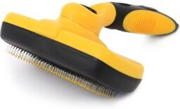 Produktbild von lionto Hundebürste selbstreinigend mit rutschfestem Griff