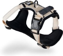 Produktbild von lionto Hundegeschirr gepolstert aus weichem Nylon Größe L beige