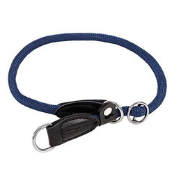 Produktbild von lionto Hundehalsband aus strapazierfähigem Nylon mit Zugstopp und Kunstleder