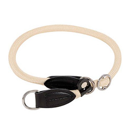 Produktbild von lionto Hundehalsband aus strapazierfähigem Nylon mit Zugstopp und Kunstleder - 1 Stk.