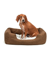 Produktbild von lionto Hundekörbchen mit Wendekissen meliert - 1 Stk.